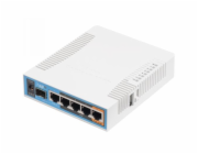 MikroTik hAP ac, 720MHz CPU, 128MB RAM, 5x LAN, 2.4+5GHz,Wi-Fi 802.11b/g/n/ac, SFP slot, vč. L4