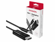 AXAGON RVC-DPC, USB-C -> DisplayPort redukce / kabel 1.8m, 4K/60Hz