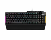 ASUS klávesnice TUF GAMING K1 (RA04), membránová, US, černá