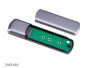 AKASA externí box pro M.2 SATA/NVMe SSD, USB 3.2 Gen 2, 10Gb/s, hliník