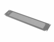 LANBERG 19" PLASTIC FAST ASSEMBLY FIRE RETARDANT BLANKING PANEL 2U BLACK  