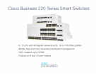 Cisco switch CBS220-24FP-4X (24xGbE,4xSFP+,24xPoE+,382W)