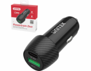 Unitek P1400A Car charger 38W USB-A USB-C QC 3.0