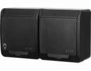 Dvojitá zásuvka ELEKTRO-PLAST HERMES, IP44