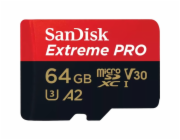 SanDisk microSDXC           64GB extreme Pro A2 C10 V30 UHS-I U3