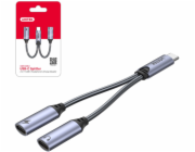 UNITEK ADAPTER USB-C - 2X USB-C 18W AUDIO M206A