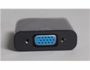 PremiumCord převodník HDMI na VGA se zvukem 3,5mm stereo jack, černá