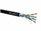 Instalační kabel Solarix venkovní FTP, Cat5E, drát, PE, b...