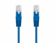 C-TECH kabel patchcord Cat5e, UTP, modrý, 0,25m