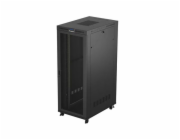 19" VOLNĚ STOJÍCÍ RACKOVÁ SKŘÍŇ 42U/800X1200 (FLAT PACK) SE SÍŤOVÝMI DVEŘMI LCD ČERNÁ LANBERG V2