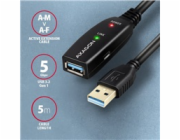 AXAGON ADR-305, USB 3.2 Gen 1 A-M -> A-F aktivní prodlužovací / repeater kabel, 5m
