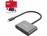 Unitek AV adaptér Unitek USB-C na HDMI 4K a VGA FullHD adaptér