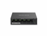 MERCUSYS switch MS105GP (5xGbE,4xPoE+,65W,fanless)