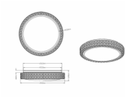 Stropní svítidlo REALITY PEGASUS R62422100, 21 W, LED