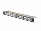 PATCH PANEL PRÁZDNÝ 48 PORTŮ 1U 19" FTP PRO MODULY KEYSTO...