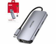 UNITEK ACTIVE HUB USB-C 2X HDMI 4K, RJ45, PD 100W