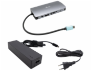 i-tec USB-C Metal Nano Dock HDMI/VGA with LAN, Power Delivery 100 W + zdroj 100W