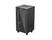 Lanberg Stojací racková skříň 19" 22U 600X600mm černý LCD
