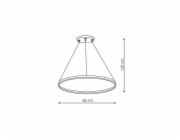 Stropní svítidlo Light Prestige Ring, 35 W, LED, 3 - 6K