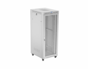Lanberg 19palcová 42U 800x1000 stojací racková skříň perforované dveře LCD šedá (ploché balení)