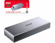 Unitek Rozbočovač HDMI signálu 1 vstup - 2 výstupy 4K