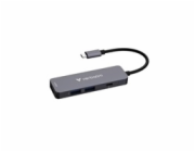 VERBATIM Dokovací stanice USB-C, 4v1, HDMI, USB-C PD, USB 3.0, USB 2.0, šedá