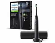 Philips Sonicare 5300 HX7101/02 sonický zubní kartáček černý, tlakový senzor, BrushSync, cestovní pouzdro