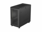 19" VOLNĚ STOJÍCÍ RACKOVÁ SKŘÍŇ 22U 600X1200 ČERNÉ PERFOR...