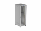 19" VOLNĚ STOJÍCÍ RACKOVÁ SKŘÍŇ 47U 800X1000 ŠEDÉ PROSKLE...