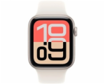 Apple Watch SE 3 GPS + Cellular 44mm Starlight Aluminium Case with Starlight Sport Band - S/M