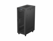 19" VOLNĚ STOJÍCÍ RACKOVÁ SKŘÍŇ 32U 600X1000 ČERNÁ LCD PERFOROVANÁ DVÍŘKA LANBERG (PLOCHÉ BALENÍ)