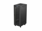 19" VOLNĚ STOJÍCÍ RACKOVÁ SKŘÍŇ 32U 600X800 ČERNÁ LCD PER...