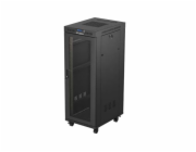 19" VOLNĚ STOJÍCÍ RACKOVÁ SKŘÍŇ 32U 600X800 ČERNÁ LCD PERFOROVANÁ DVÍŘKA LANBERG (PLOCHÉ BALENÍ)