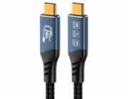 PREMIUMCORD Kabel USB4™ Version2.0 80Gbps 16K@60Hz 240W Thunderbolt 3 a 4 kabel 1,2m