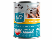 FRENDI Chunks in sauce with chicken - mokré krmivo pro kočky - 800g