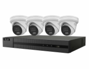 HiLook Powered by HIKVISION/ 4K Smart Hybrid Light KIT Turret 2TB/ 1x NVR-108MH-C/8P/ 4x IPC-T280HA-LUF