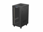 Lanberg FF01-6824-12BL rack 24U Volně stojící rack Černá