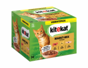 Kitekat mokré krmivo pro kočky, tržní směs, 24 x 85 g