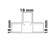 Kirchhoff T-kus 18 mm 3 objímky, hladké