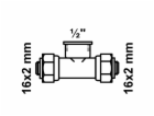 Kirchhoff T-kus 16 mm x 18,7 mm (1/2" vnitřní závit) x ko...