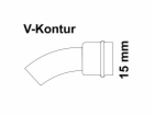 Kirchhoff CU koleno 45° 1 objímka polotovar 15 mm