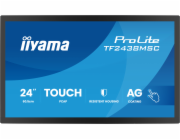 iiyama ProLite TF2438MSC-B2 - LED monitor - 24" (23.8" zobrazitelný) - open frame - dotykový displej - 1920 x 1080 Full HD (1080p) @ 120 Hz - IPS - 600 cd/m? - 1300:1 - 5 ms - HDMI, DisplayPort - repr