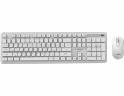 Gembird KBS-WPS-01 Bezdrátová stolní sada Slim Pro Business, bílý, rozložení RU