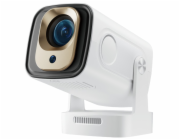 HELMER chytrý přenosný projektor SP 700/ Full HD/ 400 ANSI lm/ HDMI/ USB/ BT/ Wi-Fi/ Auto Focus/ Repro/ Android 13/ bílý