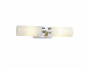 Markslojd Nástěnná lampa Stella 2L chrom/bílá IP44 (234844)