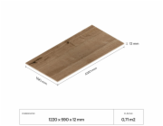 Amadeo Nástěnné obložení OSB dubová dýha 122 x 59 x 1,2 cm Dub Siena FSC®