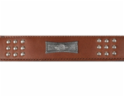 FLAMINGO Obojek pro psy Sedona, hnědý, 260-310 mm x 33 mm