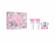 SET VERSACE Moterims Rinkinys Versace Bright Crystal: tualetinis vanduo EDT, 50 ml + kuno losjonas, 50 ml + dušo gely, 50 ml