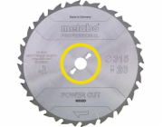 Metabo kotoučová pila 315x30x20z Power Cut Wood Professional