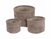 Home Styling Collection Kolekce bytového stylingu Kulaté úložné koše 3 ks.
